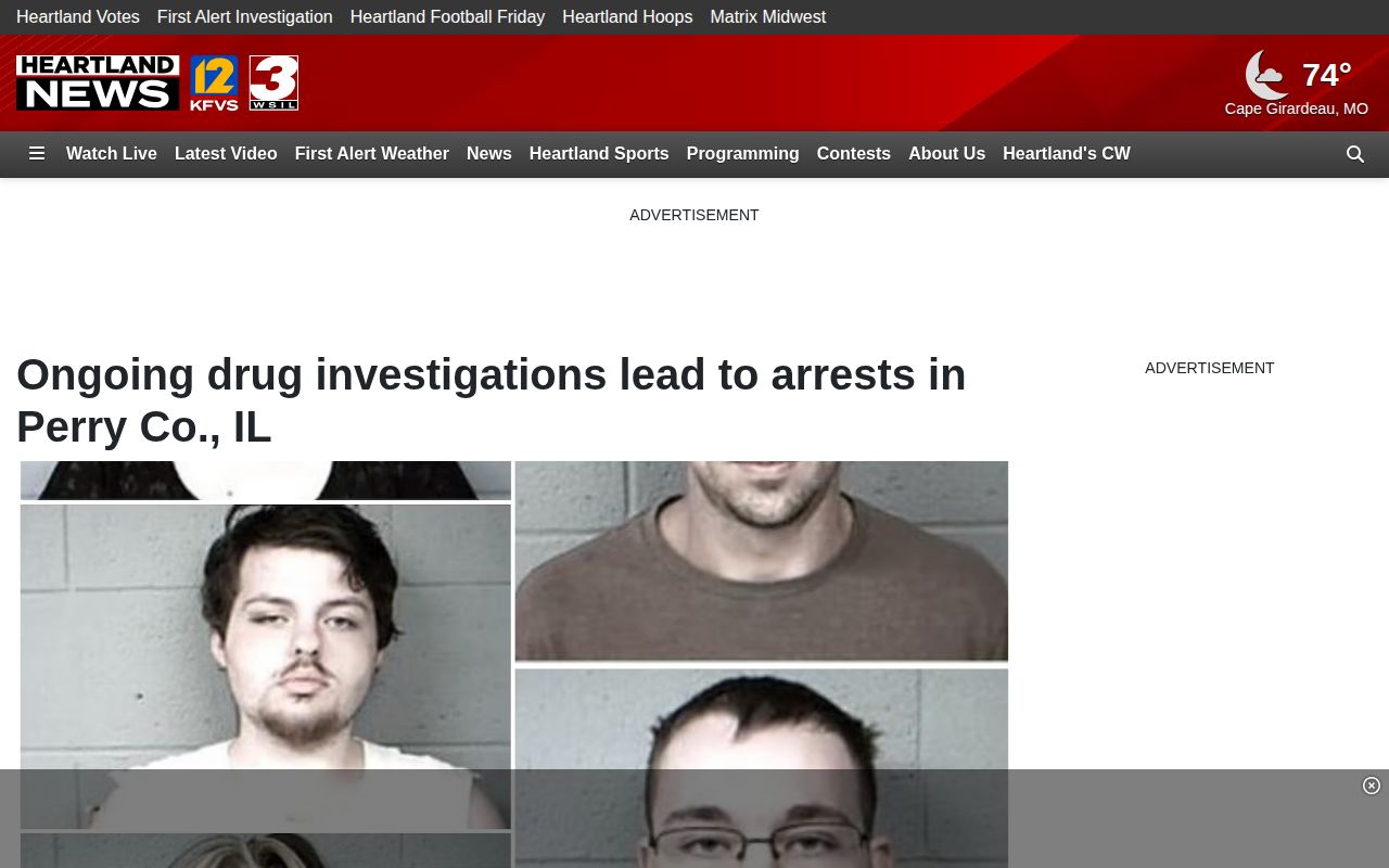 Perry County regional television crime-news story source