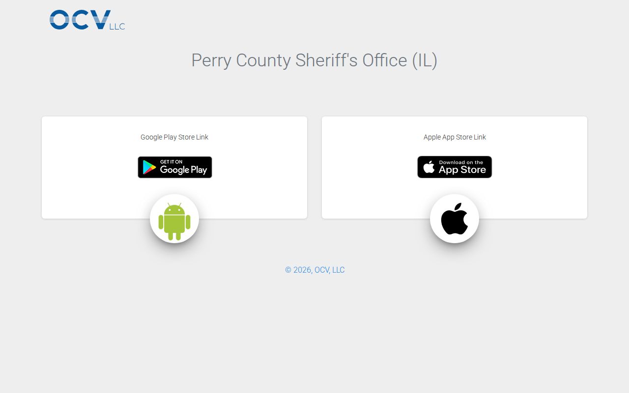 Perry County official Sheriff app access for arrest records